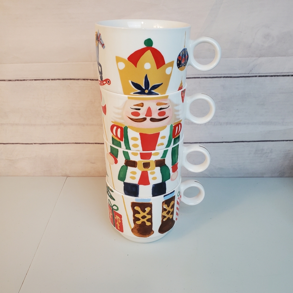 4 Christmas cups set, - Picture 1 of 5